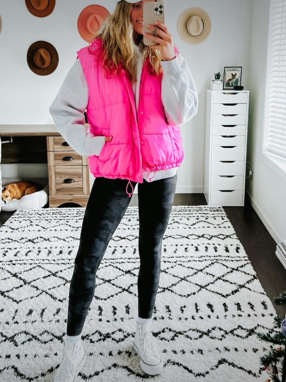 HOT PINK PUFFER VEST